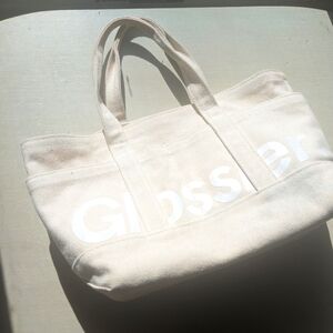 Glossier Brooklyn Utility Tote Canvas Bag NYC Store Exclusive